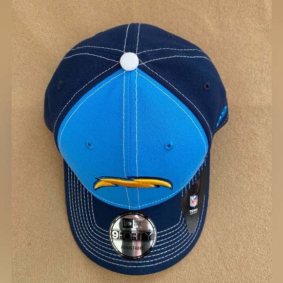 Men's New Era 9Forty Blue/Navy Blue Los Angeles Chargers NFL Adjustable straps - Picture 2 of 12